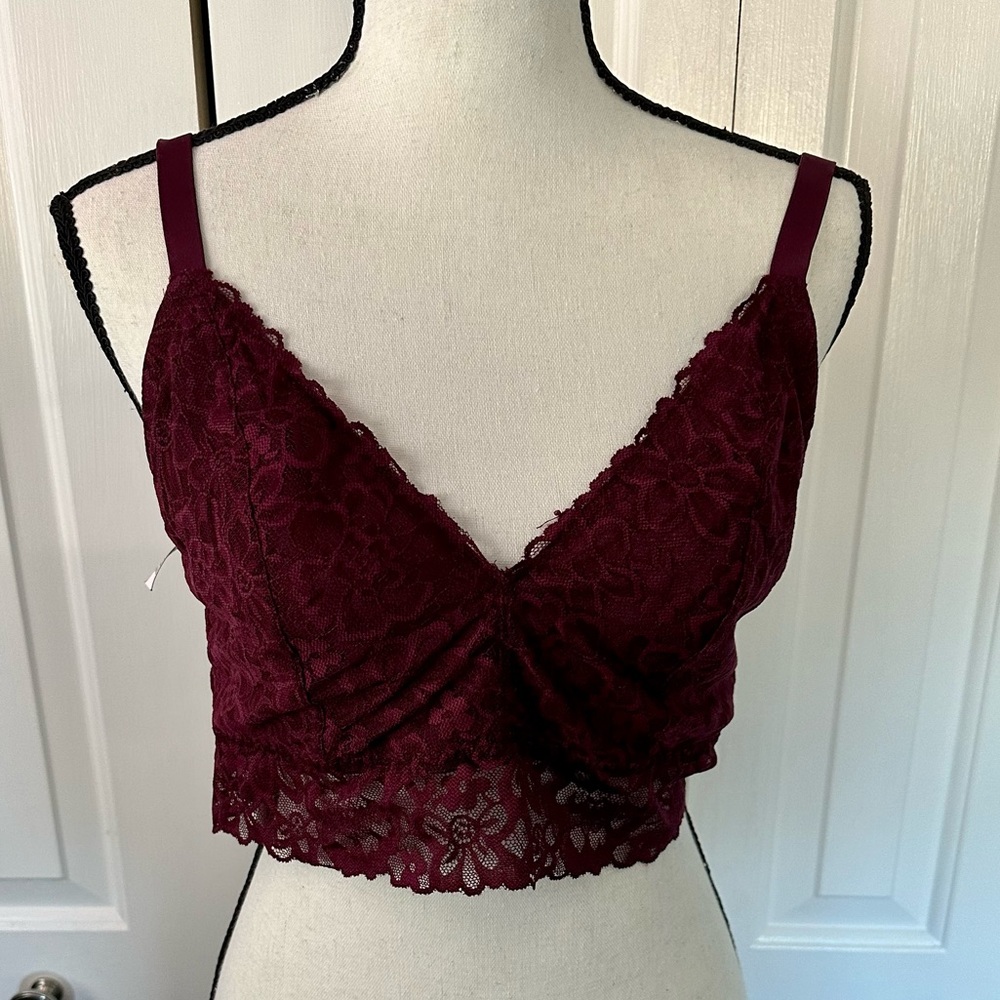 DESIGNED BY VICTORIA SECRET!!!! NWT PLUM/MAROON WIRELESS LOUNGE BRA